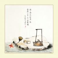 艺术家秦发艺日记:用一杯茶的单纯，
面对一辈子的复杂。
【老琴表意画】
【图0】