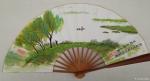 马曙光日志-马曙光书画《古诗文折扇》
杨柳青青江水平，
闻郎江上踏歌【图1】