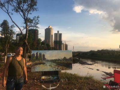 戴建华日记-2018写生中国·楚雄站——滇中青山湖画派戴建华在行动，写生楚雄彝人古镇龙川江河【图2】