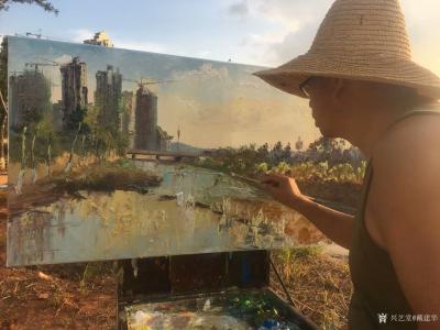 戴建华日记-2018写生中国·楚雄站——滇中青山湖画派戴建华在行动，写生楚雄彝人古镇龙川江河【图3】