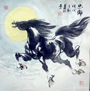 刘建国国画作品《思乡》价格480.00元