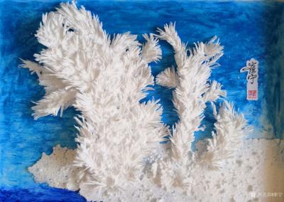 崔宁日记-雕刻作品~雾凇系列:《粉妆玉砌裹银装》，材料:EPS乙烯板，工艺:分多层雕刻的，【图5】