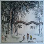 邓烈根日志-分享国画写生新作品《参天古绿》写自明月山千年银杏树林，《千年【图4】