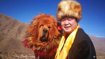 刘明礼生活-我与犬王藏獒的合影【图3】