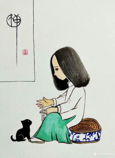 刘晓宁日记-那年，来过。就再也不曾忘记，今日来了，续前缘，不会离去。香香禅意人物~~私人订制【图4】