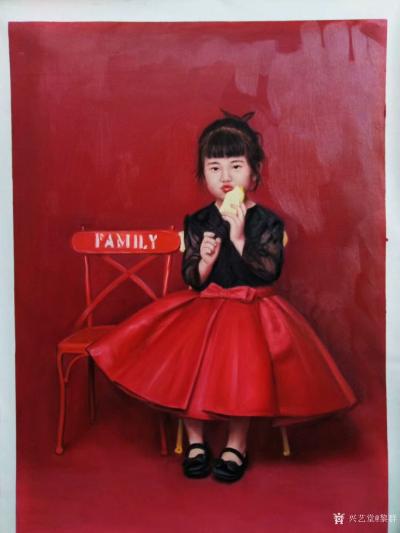 黎群日记-给大美女和小美女画的油画肖像画，喜欢的可以来图订做。【图2】