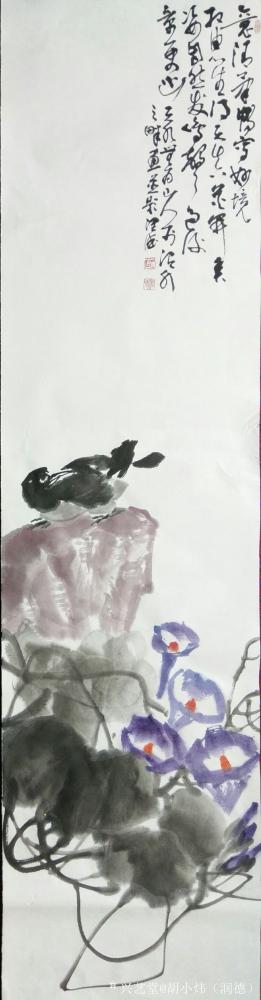 胡小炜（润德）日记-胡小炜近期书画
胡小炜（原名晓炜）字润德号无为山人。现为职业书画者、中国书法家【图5】