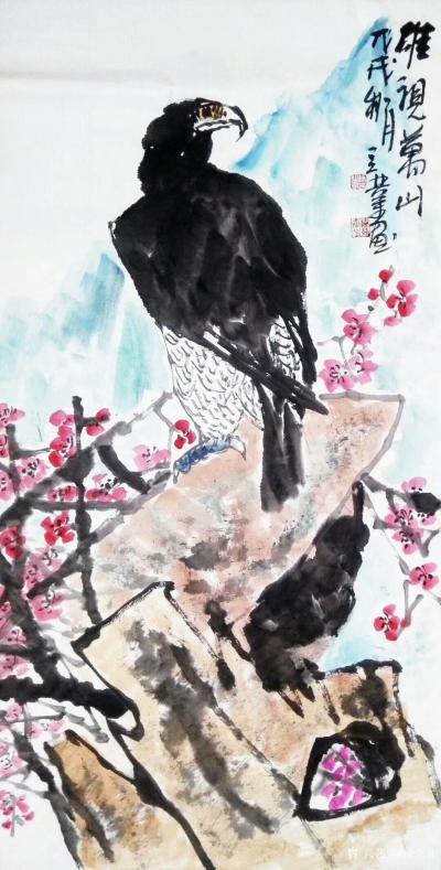 徐立业日记-国画写意花鸟画近作《富贵吉祥》，《花开香浓鸟语曲甜》，《春花时月吉祥图》，《平安【图6】