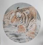 于永强日志-最近作品，50.50  山君，软卡，中秋临近，提前祝福朋友们【图3】