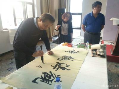 刘建国生活-书画松源行：参加龙收书画馆笔会，【图6】