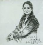 王晓鹏日志-人物速写作品《杏花村女孩》，画面为山西汾阳杏花村女孩魏鲜艳霞【图3】