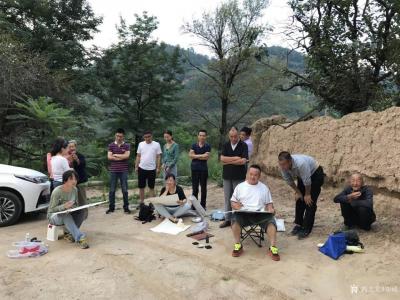 郑诚生活-陕西国画院名家工作室榆林横山釆风写生花絮……古长安的西大门长武:民风淳朴，塬高沟【图3】