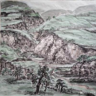 郑诚生活-陕西国画院名家工作室榆林横山釆风写生花絮……古长安的西大门长武:民风淳朴，塬高沟【图7】