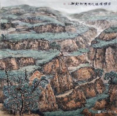 郑诚生活-陕西国画院名家工作室榆林横山釆风写生花絮……古长安的西大门长武:民风淳朴，塬高沟【图8】