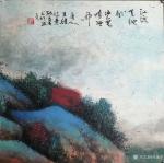 孙逢春日志-国画彩墨山水画《江流天地外，山色有无中》，尺寸2000X50【图2】