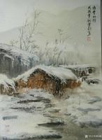 艺术家陈刚日记:《冰雪乡村》《北国雪乡》，国画山水近作。
中秋无需团圆
【图0】