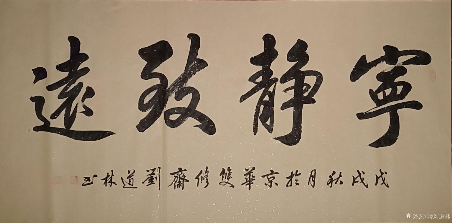 刘道林书法作品《宁静致远》【图0】