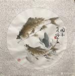 冯增木日志-近期创作的国画小品《同乐》，《金玉满堂》，《乐无涯》，尺寸斗【图1】