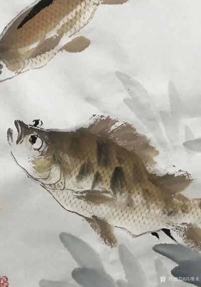 冯增木日记-近期创作的国画小品《同乐》，《金玉满堂》，《乐无涯》，尺寸斗方60x60cm。【图6】