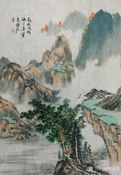 吴谦弘生活-金女士说：第一眼就喜欢上了这幅（吴谦弘）山水画，希望我老公也喜欢！【图2】