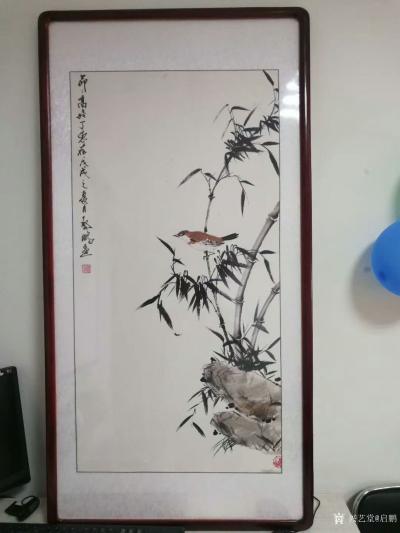 启鹏日记-国画花鸟画竹系列作品《竹寿图》，新作，尺寸四尺68x138cm，《节节高》，尺寸【图2】