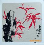 赵仲谋日志-晒一组国画花鸟画小品，荷花配翠鸟图，荷花配蜻蜓图，文竹配飞鸟【图5】