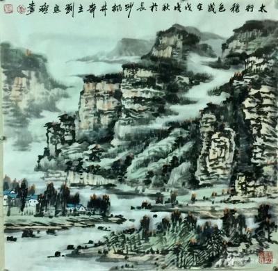 刘应雄日记-河南、陝西、山西、山東、湖北等地写生创作糸列作品国画山水画:《老君山仙境》、《秋【图7】