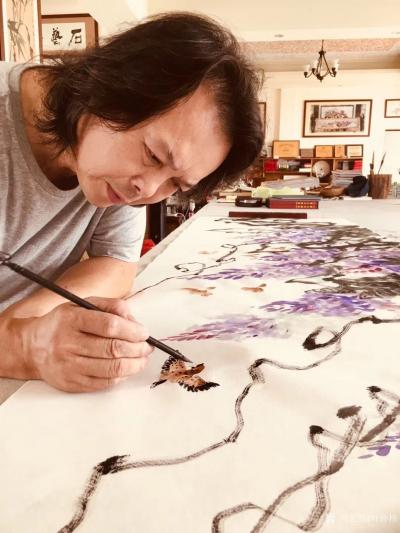 叶仲桥日记-《满堂喜庆》国画写意花鸟画。有付出就会有收获，艺术之路继续前行！今天吉时、叶仲桥【图1】