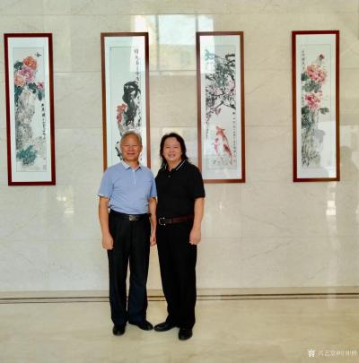 叶仲桥日记-与老干大学一众师生书画交流，共度国庆节！【图1】