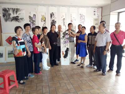 叶仲桥日记-与老干大学一众师生书画交流，共度国庆节！【图2】