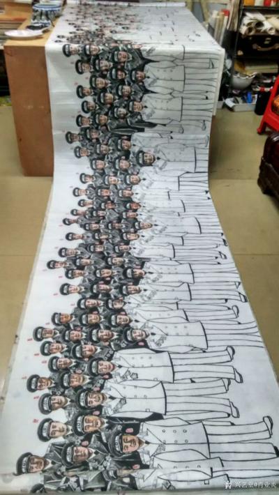 肖业炎日记-工笔人物画长卷《一九五五共和国大授封》，包含十大元帅，十大大将，五十七位上将，一【图4】