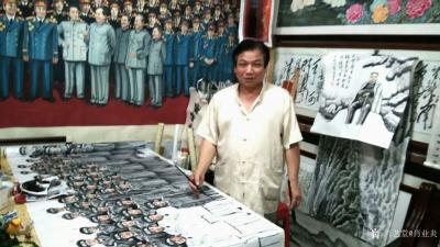 肖业炎日记-工笔人物画长卷《一九五五共和国大授封》，包含十大元帅，十大大将，五十七位上将，一【图6】