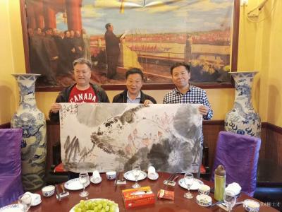 柳士才收藏-10月2日伟大领袖毛主席的管家吴连登先生一行在市陆公馆生日宴饭店举办了迎国庆，忆【图1】