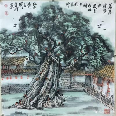 刘应雄日记-刘应雄河南、陝西、山西、山東、江蘇写生创作糸列作品之二-------《山東孔庙一【图3】