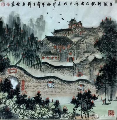 刘应雄日记-刘应雄河南、陝西、山西、山東、江蘇写生创作糸列作品之二-------《山東孔庙一【图7】