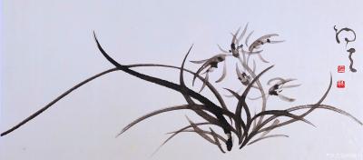 周牧天日记-周牧天国画兰花，40幅【图2】