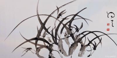 周牧天日记-周牧天国画兰花，40幅【图10】