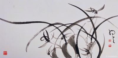 周牧天日记-周牧天国画兰花，40幅【图20】