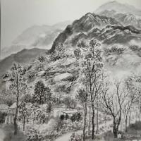 艺术家郑诚收藏:陕西国画院名家工作室蓝田采风写生同庆中国首届农民丰收节……附【图5】