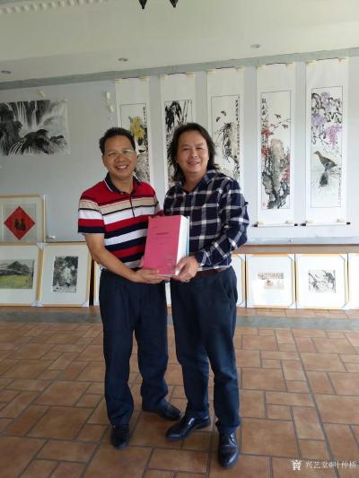 叶仲桥收藏-10月4日广东书法院范桂觉主任到我画室送来他最新的十多本书籍和书法作品给我收藏，【图5】