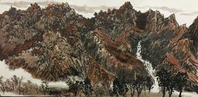 陈秀梅收藏-早上7点多就和画院付院长王平老师，大武口画院院长何占福老师，黄民健老师，牛洁老师【图5】