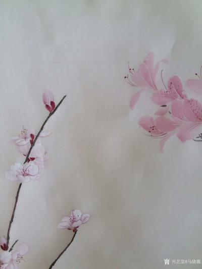 马晓薇日记-国画工笔花鸟画近作两幅，
花褪残红青杏小。燕子飞时，绿水人家绕。枝上柳绵吹又少【图2】