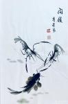 李尊荣日志-国画鱼虾《龙行天下》，《问候》，《黄河三尺鲤，本在孟津居。点【图2】