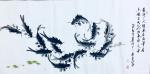 李尊荣日志-国画鱼虾《龙行天下》，《问候》，《黄河三尺鲤，本在孟津居。点【图4】
