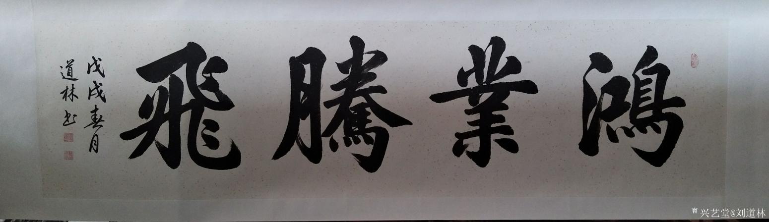 刘道林书法作品《鸿业腾飞》