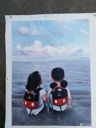 黎群日记-最近画的油画肖像画，《快乐少年》，《朝鲜族少女》，照片油画像，还有一幅写生油画《【图4】