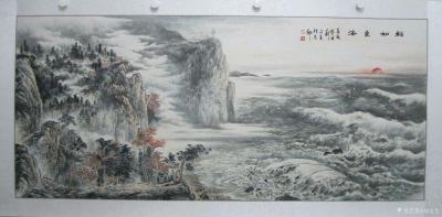 刘文生日记-《师海堂》主人北石山人刘文生笔中的大海，再好好研究研究力争成为学院派中国画海第一【图4】