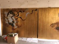 艺术家周海波收藏:壁画《风神与雷神》大功告成！从初稿到成品作历尽两月！准备安装【图0】