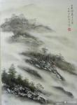 陈刚日志-国画山水画写生作品：《茫茫云海鸟知秋》，《白云深处有人家》，【图4】