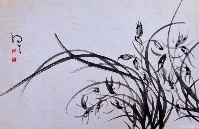 周牧天日记-周牧天国画兰花，20幅【图3】